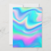 人魚の海生活 |誕生日パーティカスタムー（年齢あり） 招待状 (裏面)