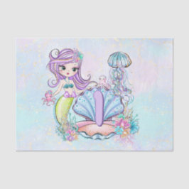 人魚の海生活 |誕生日パーティカスタムー（年齢あり） 薄葉紙