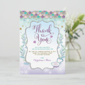 人魚の海辺のオーシャン ベイビーシャワー サンキューカード (スタンド正面)