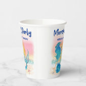 人魚の海 |トロピカルビーチカップケーキ 紙コップ (左)