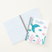 人魚の海　パステルピンクブルーガールズ ノートブック (内部)