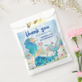 人魚の海 |ビーチカップケーキ誕生日ありがとう フェイバーバッグ (封をした状態)