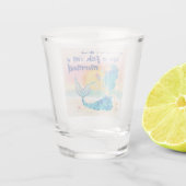 人魚の海 | 魚のように飲もう ビーチの夕焼け ショットグラス (裏面)