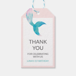 人魚の海 1歳の誕生日 パステルガールズ ギフトタグ