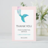 人魚の海 1歳の誕生日 パステルガールズ サンキューカード (スタンド正面)