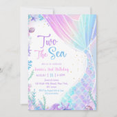 人魚の海 2歳の誕生日パーティー 招待状 (正面)