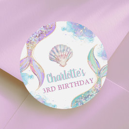 人魚の海 3歳の誕生日 ラウンドシール