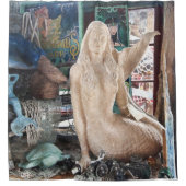 人魚の熟考 シャワーカーテン (正面)