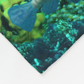 人魚の珊瑚礁の宝物 フリースブランケット (角)