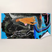 人魚の生湯シャワービーチタオル ビーチタオル (正面)