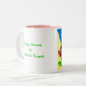 人魚の町マグでブーギーダウン ツートーンマグカップ (正面左)