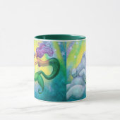 人魚の白くまのキス マグカップ (中央)