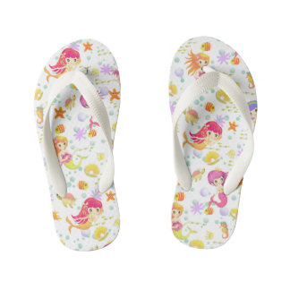 人魚の白 キッズビーチサンダル