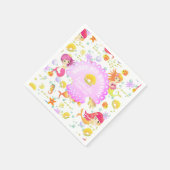 人魚の白 スタンダードカクテルナプキン (角)