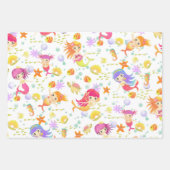 人魚の白 ラッピングペーパーシート (正面)