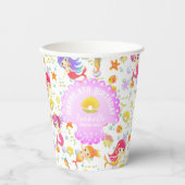 人魚の白 紙コップ (正面)