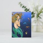 人魚の祈りの言葉葉書 ポストカード (スタンド正面)