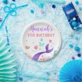 人魚の紙皿の誕生会の人魚 ペーパープレート (パーティー)