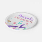 人魚の紙皿の誕生会の人魚 ペーパープレート (アングル)