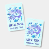 人魚の紫の妖精のような生き物 バッジ (表裏)