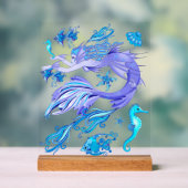 人魚の紫の妖精 アクリルサイン (ニュートラル)