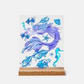 人魚の紫の妖精 アクリルサイン (正面)
