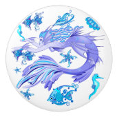 人魚の紫の妖精 セラミックノブ (正面)