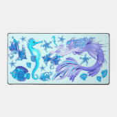 人魚の紫の妖精 デスクマット (正面)