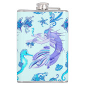 人魚の紫の妖精 フラスク (裏面)