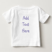 人魚の紫の妖精 ベビーTシャツ (裏面)