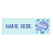 人魚の紫の妖精 名札 (正面)