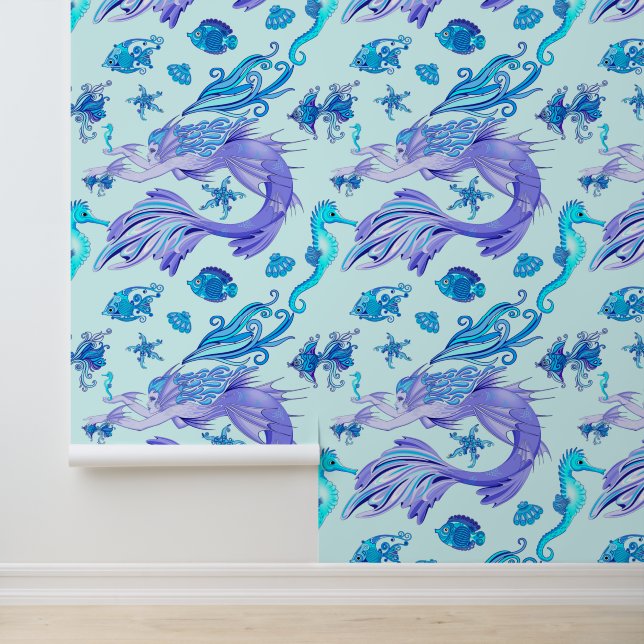 人魚の紫の妖精 壁紙 (アプリケーション)