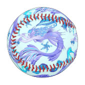 人魚の紫の妖精 野球ボール (正面左)