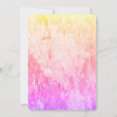 人魚の紫の星の魚の誕生日招待状 招待状 (裏面)