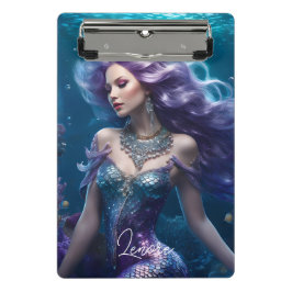 人魚の紫髪 ミニクリップボード