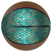人魚の細い緑のはかりで測魚 バスケットボール (正面)