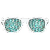 人魚の細い緑のはかりで測魚 レトロサングラス (正面)