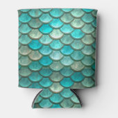 人魚の細い緑のはかりで測魚 缶クーラー (正面)