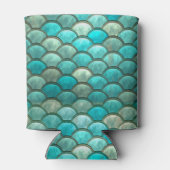 人魚の細い緑のはかりで測魚 缶クーラー (裏面)