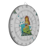 人魚の絵文字 ダーツボード (正面左)