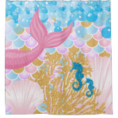 人魚の美しい生活 シャワーカーテン (正面)