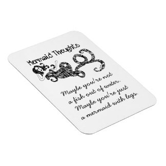 人魚の考え:魚が水から マグネット