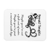 人魚の考え：魚が水から マグネット (横)