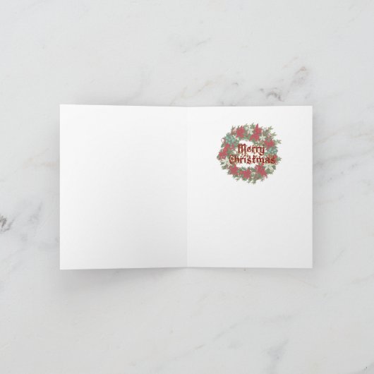 人魚の聖降誕祭の願い カード (内部)