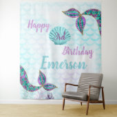 人魚の背景, 誕生日背景, 自撮り背景 タペストリー (インサイチュ)