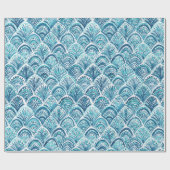 人魚の航海のな魚スケールパターンのように ラッピングペーパー (フラット)