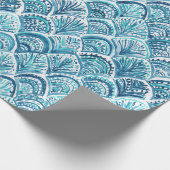 人魚の航海のな魚スケールパターンのように ラッピングペーパー (角)