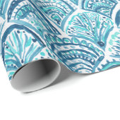 人魚の航海のな魚スケールパターンのように ラッピングペーパー (ロールコーナー)