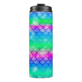 人魚の色の美しいスペクトル タンブラー