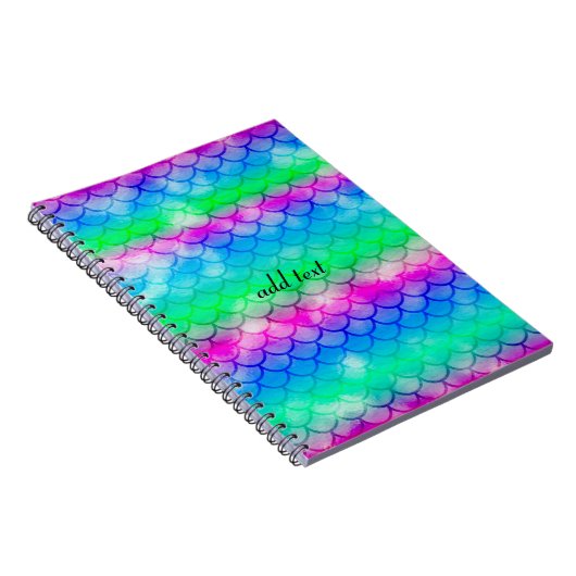 人魚の色の美しいスペクトル ノートブック (右側)